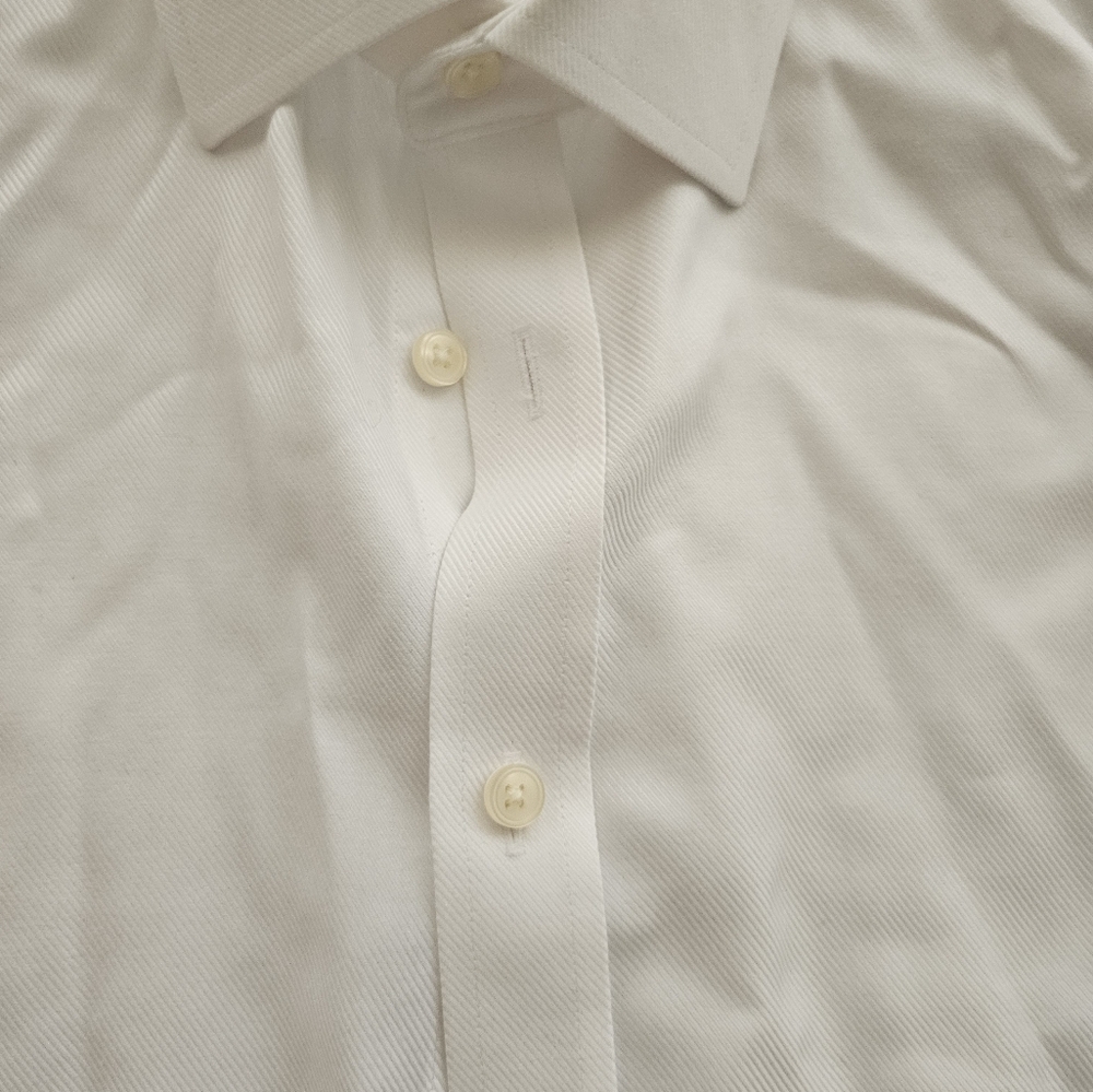 Hawes and Curtis Men's Non Iron, White St James Slim Fit Shirt,Size 16.5/ 36